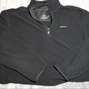 Black Quarter Zip Timberland Pullover Sweater